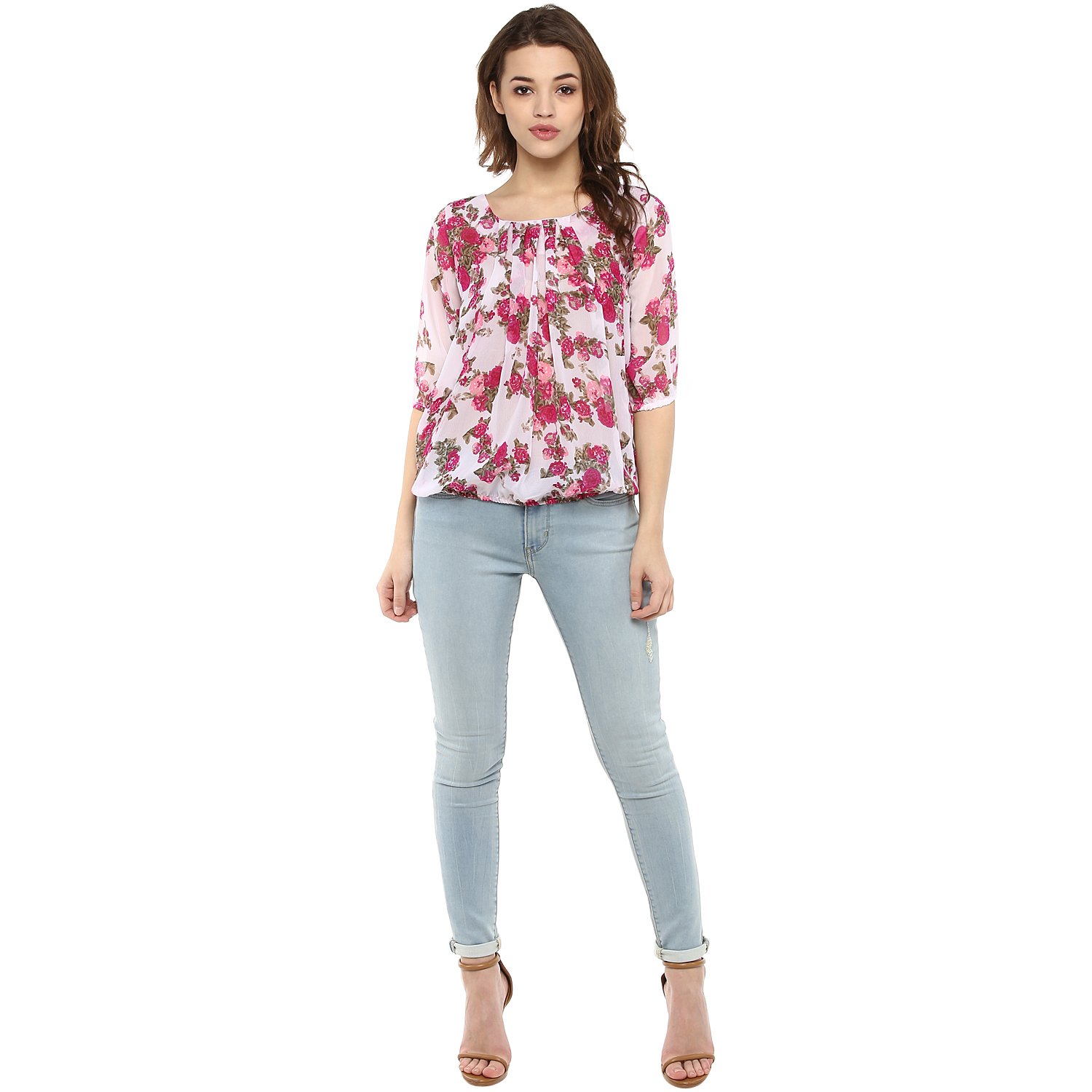 mayra women's georgette top (1704t09840)