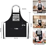 Funny Cooking Apron for Men & Women, Adjustable BBQ Gift view 3