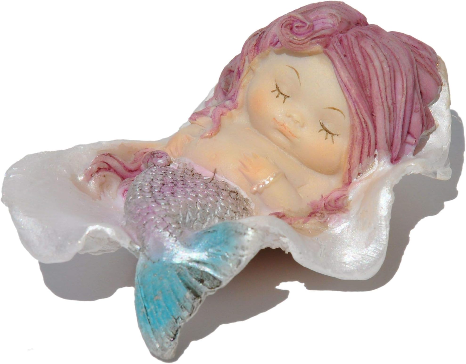 Miniature Fairy Garden Little Mermaid in Seashell