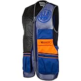 Beretta Men's Sporting EVO Vest - Breathable Mesh Full Zip Shooting Vest w/Eco Leather Shooting Patch & Double Front Pockets