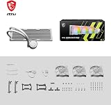 MSI MAG E360 WHITE CPU Liquid Cooler ARGB Dual-Chamber view 7