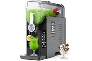 Rellytech Slushy Machine for Home - Slushie Machine No Ice Needed with 6 Preset Programs, Ice Cream, Margaritas, Frappes, Smoothie, Professional Frozen Drink Maker, Self-Cleaning
