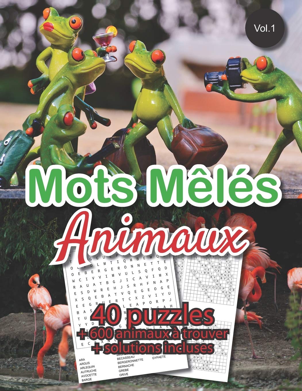 Amazon Com Mots Meles Animaux 40 Puzzles Sur Le Theme Des Animaux Avec Solutions Mots Caches Mots Meles Adulte Ou Enfant Gros Caracteres 50 Pages Grenouilles Flamants Roses