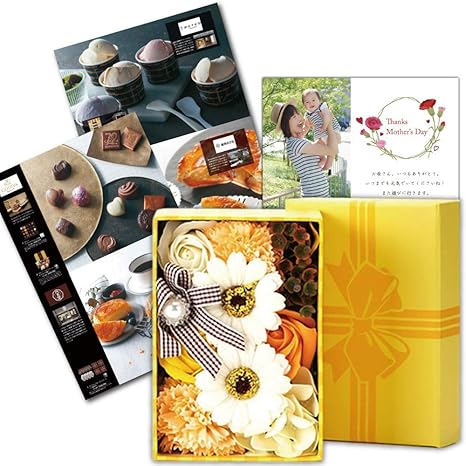 Amazon 母の日 プレゼント ギフト フレグランスボックスミニ イエロー と グルメ スイーツ お菓子 が 選べる カタログギフト 花とカタログセット 母の日ギフト 高級 21 人気 おしゃれ ランキング 義母 母親 60代 70代 80代 Gift Present Mother S Day G Eo Hdb アイ