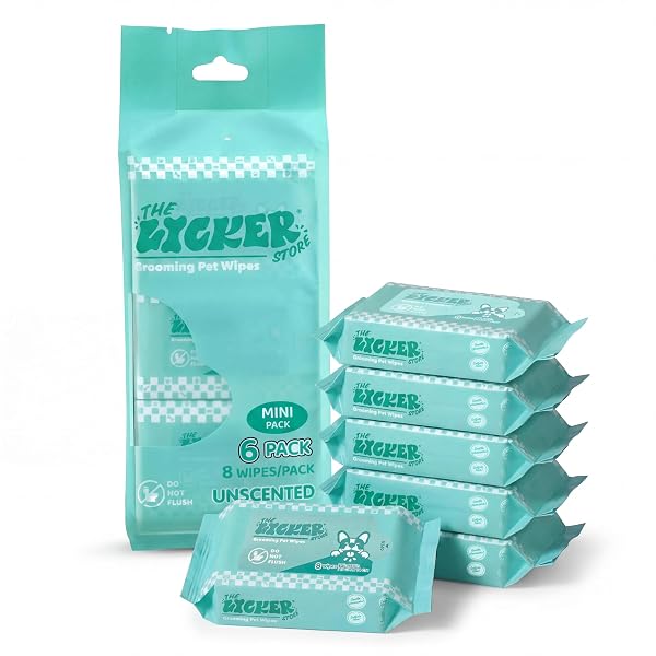 THE LICKER STORE PWP1008A-6SET MINI DOG BODY WIPES,...