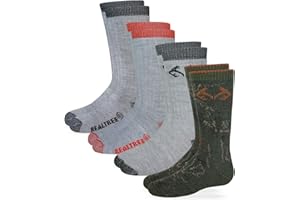 Realtree Boys Boot Sock (4- Pack) Multi, Small