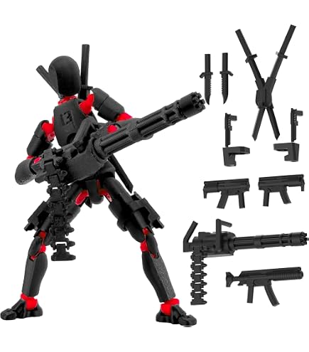 Amazon.com: MerryXD T13 3D Action Figure,Assembly Completed Dummy