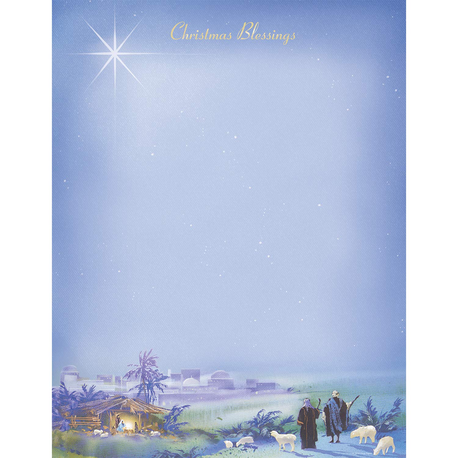 Great Papers! Wondrous Light Letterhead, 25 Count, 11" x 8.5" (2014092)