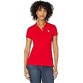 U.S. Polo ASSN. Womens Short Sleeve Small Pony Solid Pique Polo Shirt