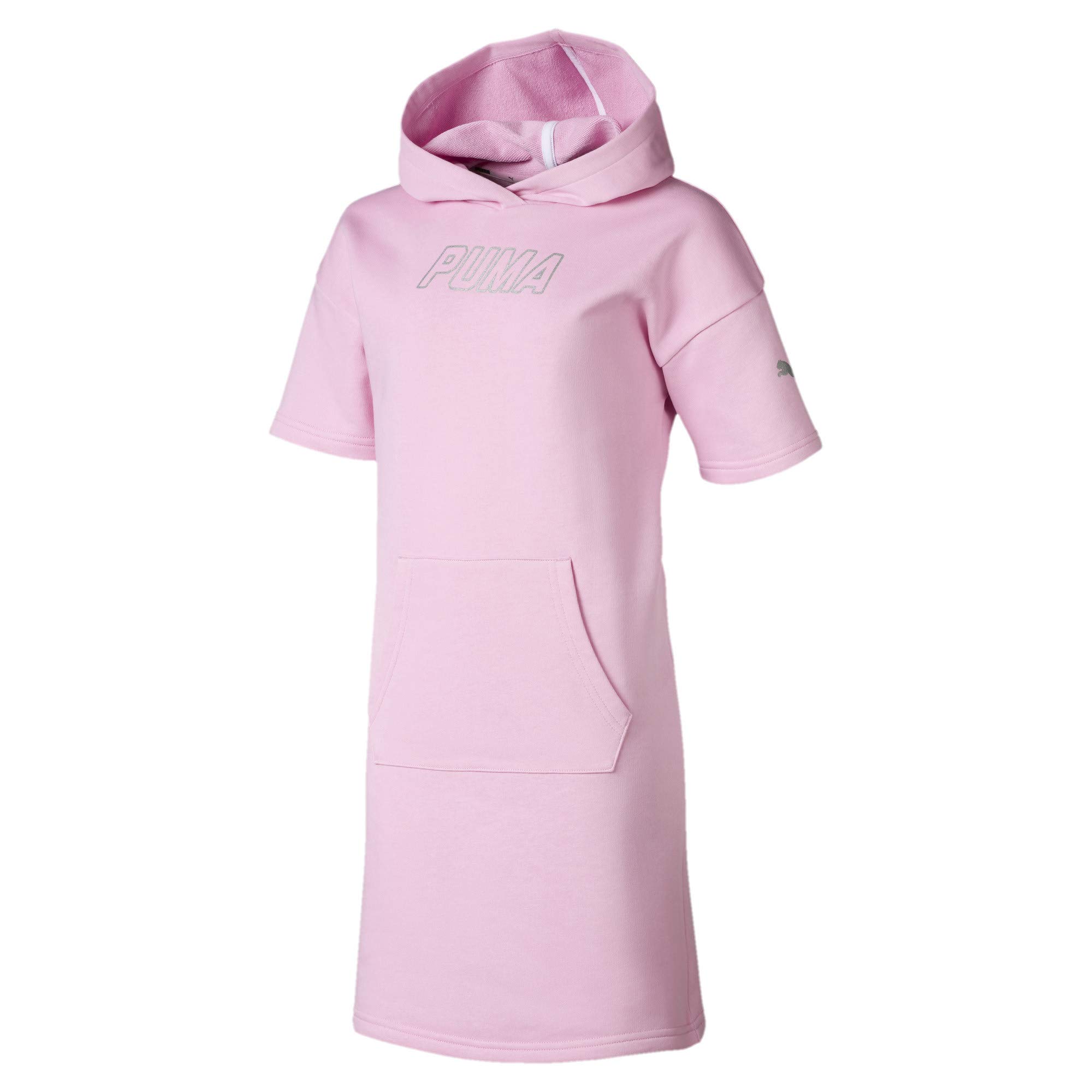 PUMA Alpha Hooded Dress TR G Sweatshirt, Girls, girls, Sweatshirt, 854373-21_2XL, pink, 15-16Y