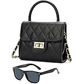 Qiuhome Little Girl Purse Girls Black Purse Childrens Purses for Kids (Black)