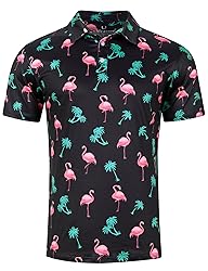 uideazone Men's Funny Polo Golf Shirt Short Sleeve