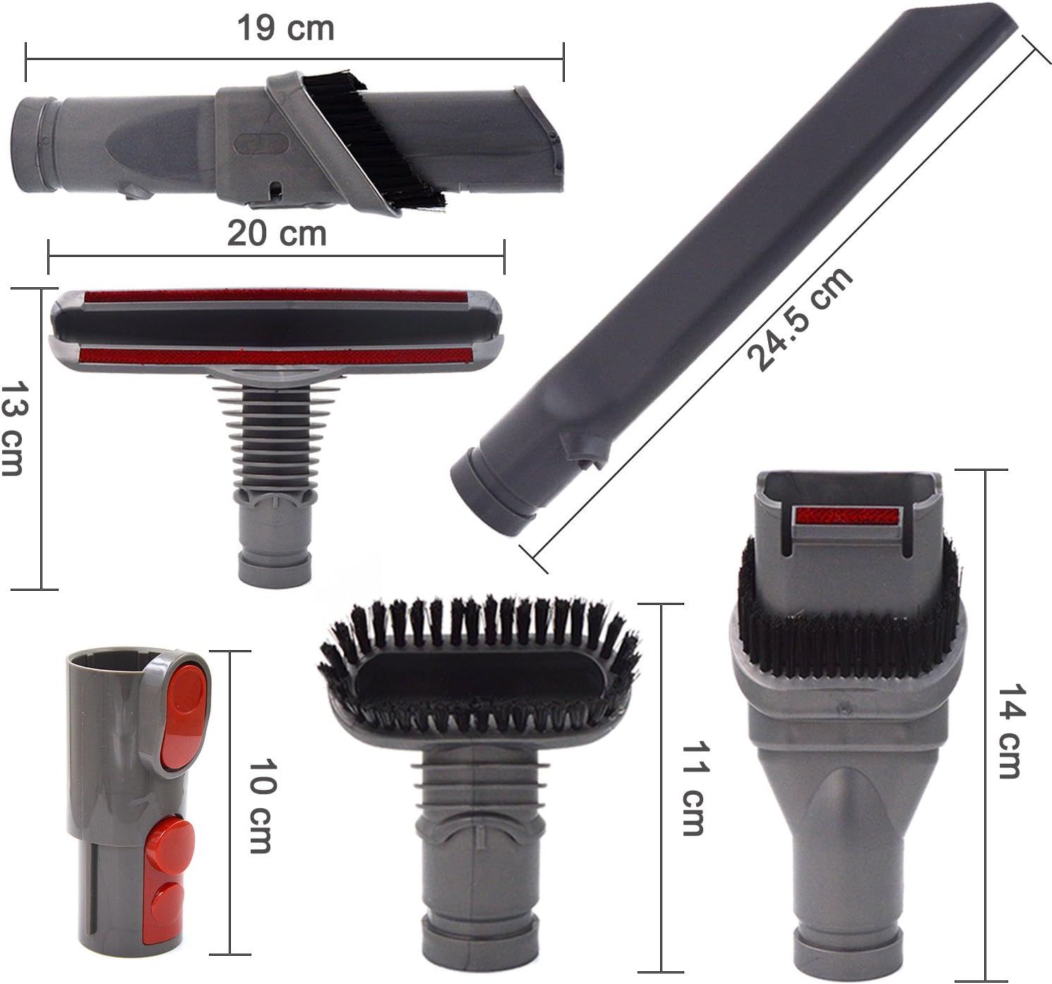 Amazon へッドツールキット添付アダプター対応dyson ダイソン V6 V7 V8 V10 V11シリーズ 掃除機パーツアタッチメント 6点セット Ninthseason 掃除機用交換部品