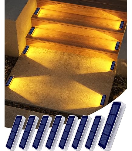 20-Pack LED Deck Lights - Warm White Half Moon Step Lights For Outdoor Stairs, Patio, Garden (12V Low Voltage)