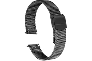 HARFINGTON 316L Stainless Steel Mesh Watch Band Quick Release Adjustable Metal Watch Strap for Men Women