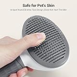 THE ONE Self-Cleaning Dog and Cat Slicker Brush Grey view 5