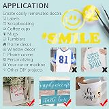 Lya Vinyl Permanent Vinyl 12x4ft Yellow for Cricut Silhouette Glossy Self view 4