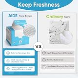 AIDEA Disposable Face Towels 50 Count Sensitive Skin Makeup Removing Travel Dry view 7