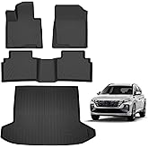 MOOREVER Floor Mats & Cargo Liners for 2022 2023 2024 2025 2026 Hyundai Tucson(Only Fit Gas Model), Heavy Duty Odorless TPE All Weather, Custom Fit for SE SEL Limited XRT,Not for Hybrid or PHEV