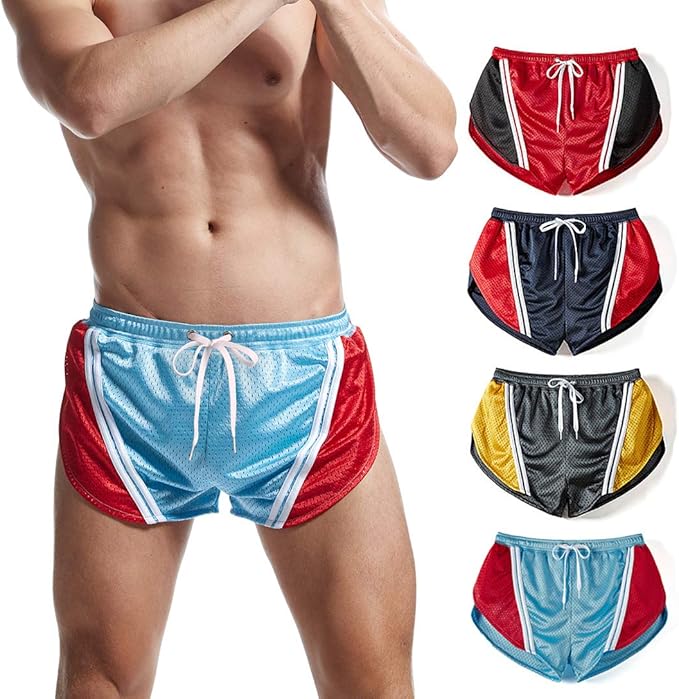 mens retro gym shorts