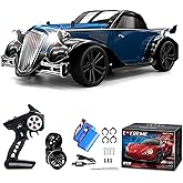 Sakeye RC Drift Car, 1:16 RC Drifting Car Remote Control Car Rechargeable High Speed RC Cars Toys 4WD 2.4GHz Full Scale Blue RC Racing Cars with LED Lights Two Batteries for Boys and Adults