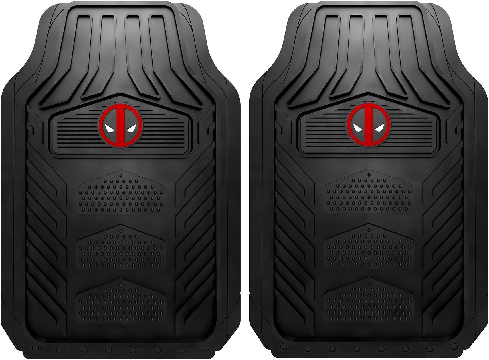 Plasticolor 001706R01 Marvel Deadpool WeatherPro Front Floor Mats for Car Truck or SUV