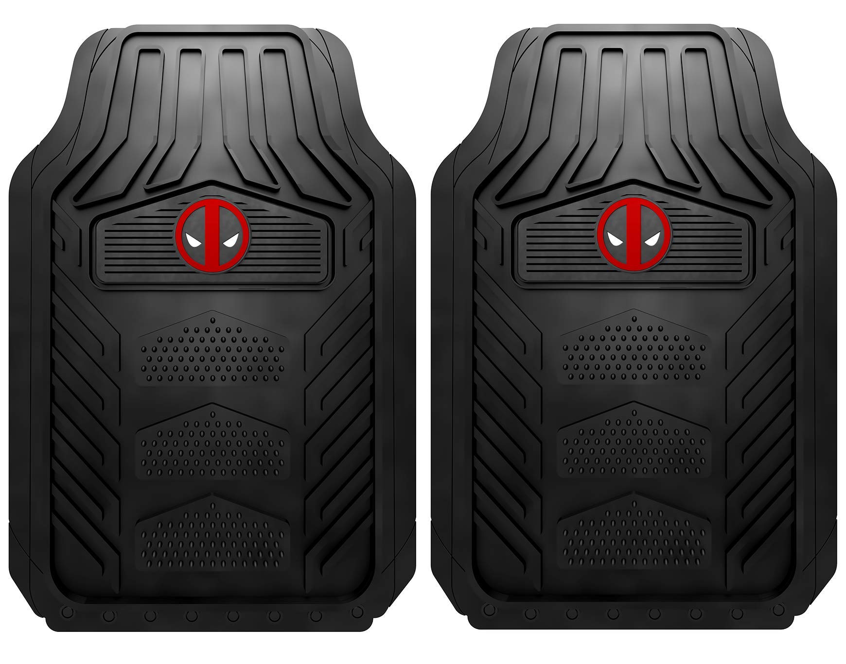 Plasticolor 001706R01 Marvel Deadpool WeatherPro Front Floor Mats for Car Truck or SUV