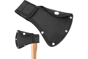 CdbC Hatchet Sheath, Oxford Hatchet Cover for Safety, Outdoor Camping Axe Blade Protection Cover, Axe Blade Protector with Belt Loop
