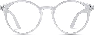 clear frame circle glasses
