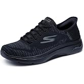 Skechers Men's Go Walk Arch Fit 2.0 Grand Select | Hands Free Slip-Ins, Arch Fit Removable Insole, Ultra Go Cushioning, Dual-Density Outsole, Machine Washable