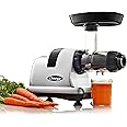 Omega Cold Press Juicer Machine, Vegetable and Fruit Juice Extractor and Nutrition System Makes Nut Milks Baby Food and Sorbets, Triple-Stage 80-RPM Slow Masticating Juicer, 200-Watts, Silver