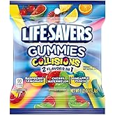 LIFE SAVERS Collisions Gummy Candy Bulk, 3.22 oz Bag, Candy (Pack of 12) | Chewy LIFE SAVERS gummies candy snacks; 3.22 oz bag pack of 12 for home, office, pantry, lunch, travel, travel size