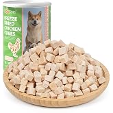 MON2SUN Freeze-Dried Chicken Treats for Dogs and Cats, 6 oz | Single Ingredient, High Protein Recipe, Grain-Free Snack, Food Topper Use, Training Treats