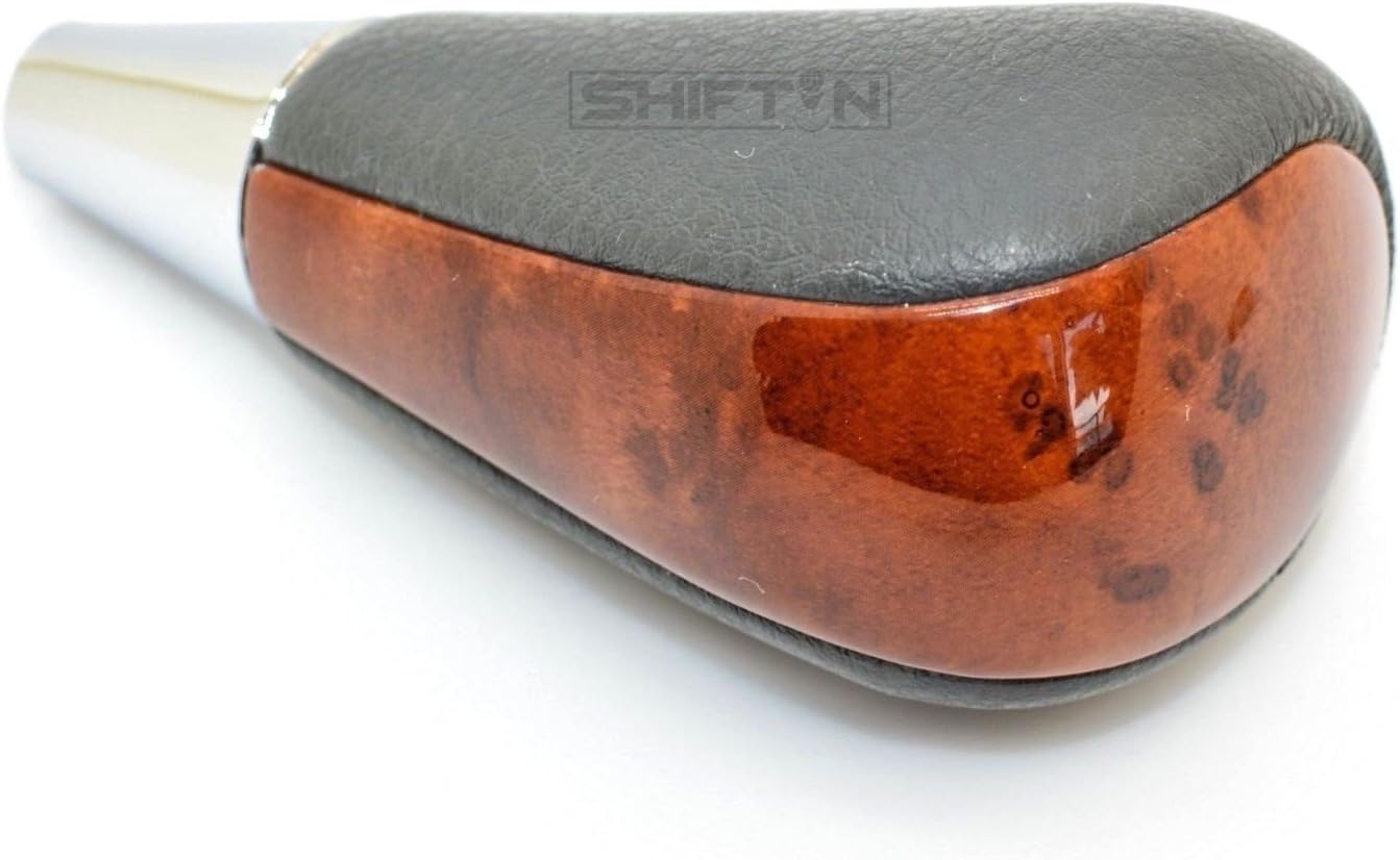 SHIFTIN Leather Wood Gear Shift Knob for Toyota Avalon Yaris 4Runner