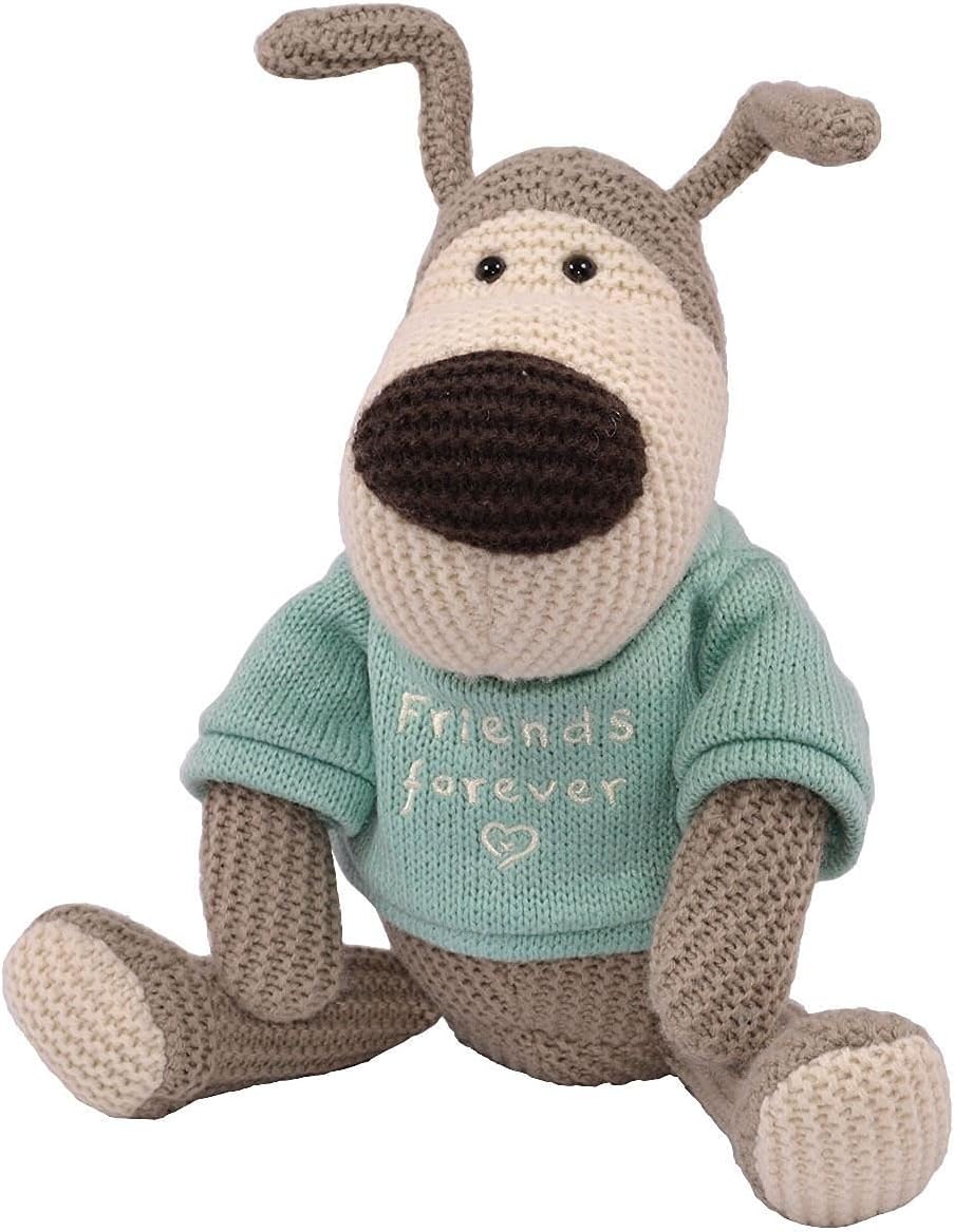 Boofle 8" Friends Forever Plush Teddy Gift For A Friend Knitted Jumper