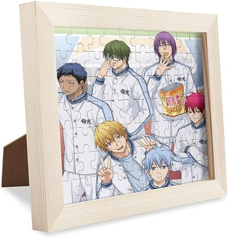 Amazon Co Jp 黒子のバスケ ウェアラブル木製ジグソー額縁セットアップ大人の減圧リラクゼーションおもちゃゲームパズルアニメ漫画アニメーションフォトフレーム 70 Pcs ホーム キッチン