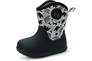 JAN & JUL Waterproof Toasty-Dry Winter Boots with Sherpa Lining for Kids