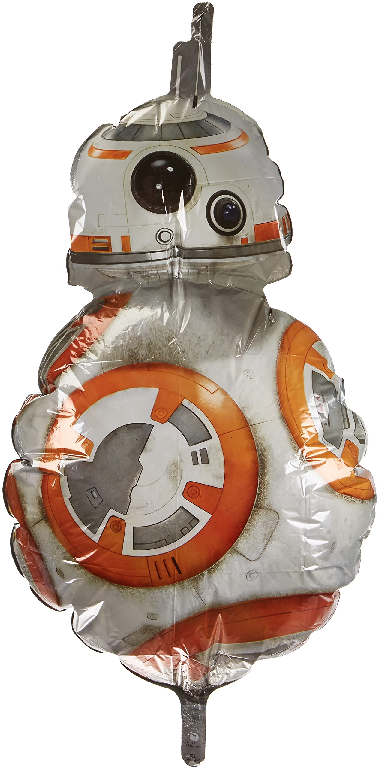 Amscan Anagram 3162101 - Star Wars Force Awakens BB8 Foil SuperShape Balloon - 38 Inch, White