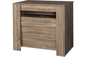 HOMBIX Extendable Console to Dining Table for 12, Transformer Dining Table, Folding Space Saving Dining Room Table Multipurpose Use, Grey