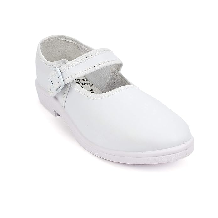 Buy schoolfun Girls' White School Shoes 7 UK at Amazon.in