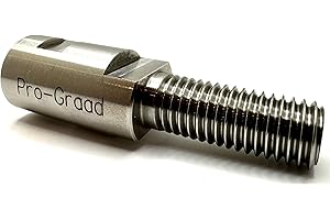 Pro-Graad 3-1/2" Stainless Angle Grinder Arbor Extension, 1-1/2” Thread Length, Additional Threads On Power Tools with 5/8”-11 Thread Arbor, Angle Grinder Extender Shaft for Buffing & Airway Wheels