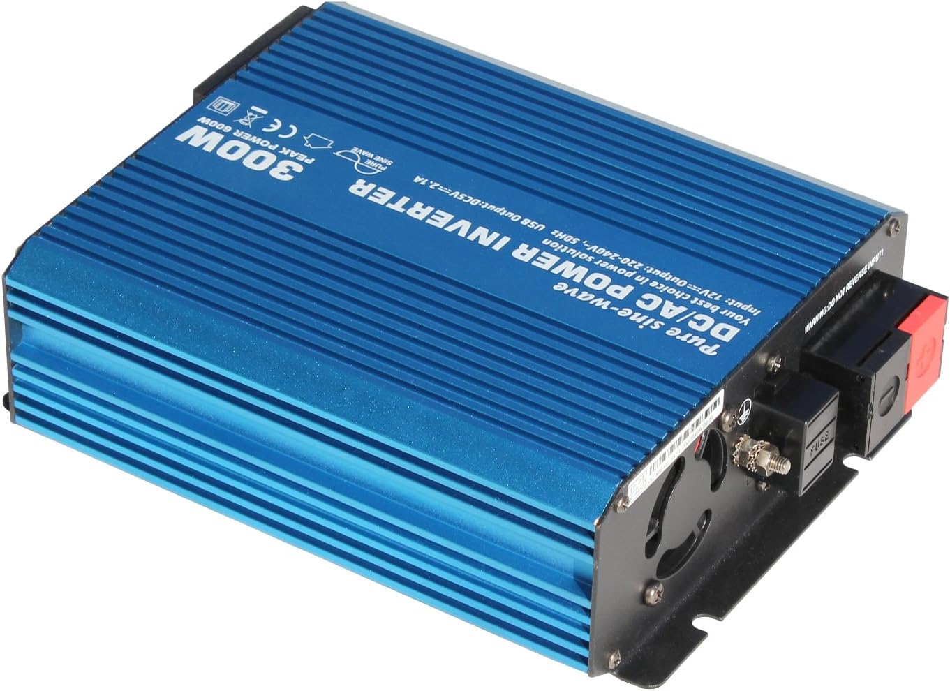 300W 12V pure sine wave power inverter 230V AC output (UK socket), with powerful USB port - Image 3