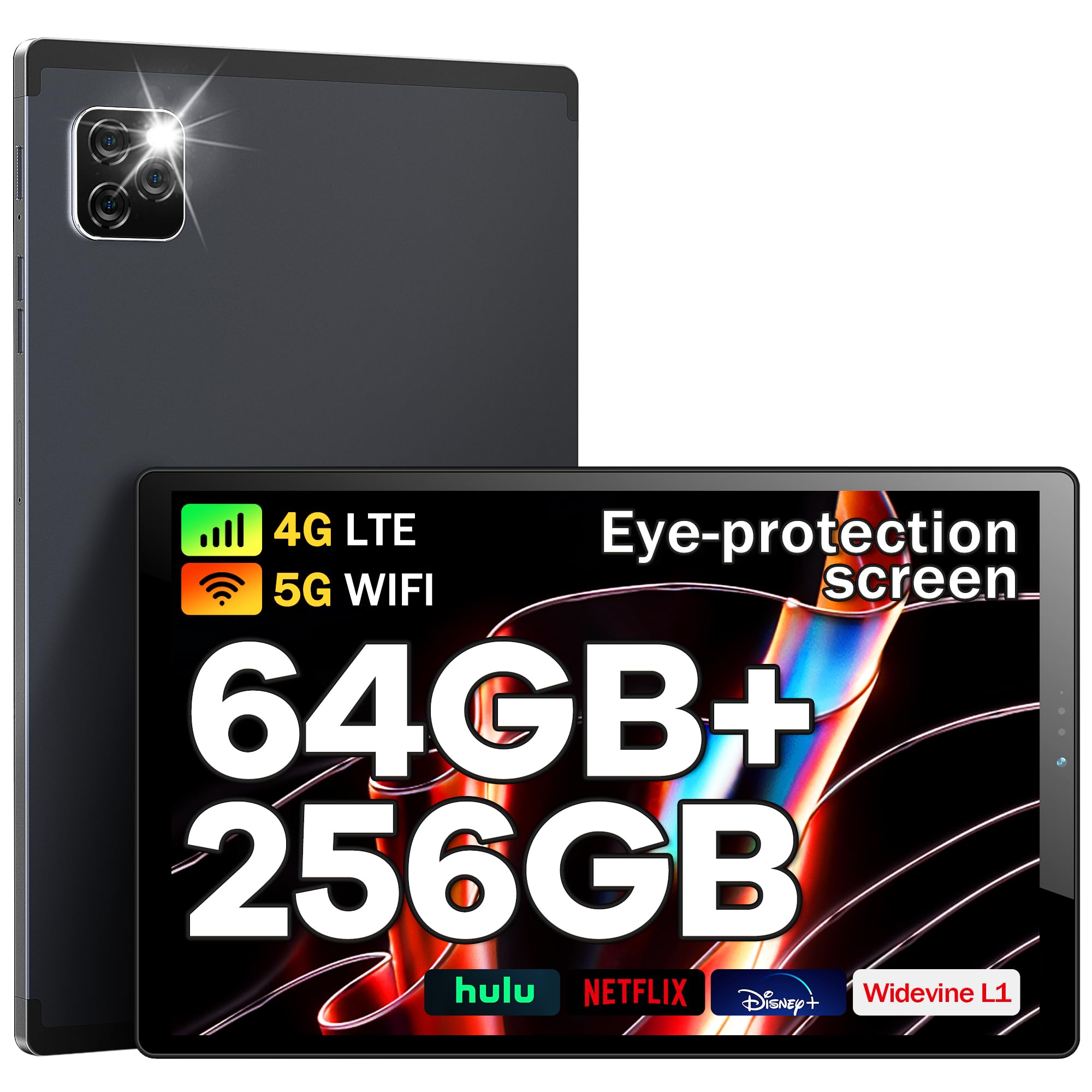 Photo 1 of 10.3 Inch Gaming Tablet,Android 11 Tablet,1920 x 1200 FHD IPS,5+13MP Dual Camera,Unisoc T610 Octa-core Processor,7500mAh Battery Capacity,4G LTE+2.4/5G Dual Band WiFi+Type-C+Eye Protection Screen