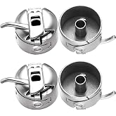 Sewing Machine Bobbin Case, Stainless Steel, Front Loading Class 15 | Brother Singer Sewing Machine, Fits 15 Class Household Machines, Secure Latch, Smooth Thread Feed, Drop-in Compatible