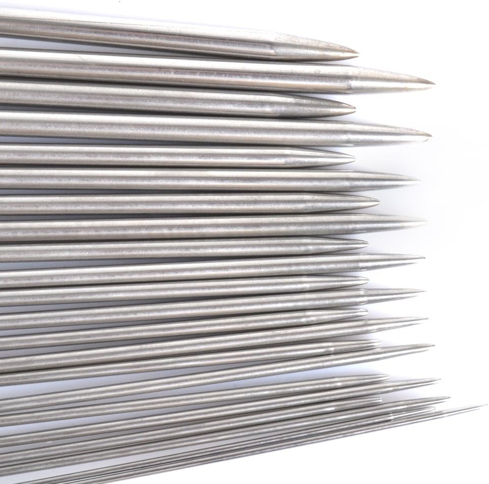 Rayinblue 11 works of 14" (36cm) Stainless Steel Single Pointed Knitting Needles Kit Set in Case 2.0mm 2.5mm 3.0mm 3.5mm 4.0mm 4.5mm 5.0mm 5.5mm 6.0mm 7.0mm 8.0mm - Image 4