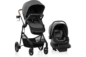 Evenflo Pivot NXT Travel System with LiteMax NXT Infant Car Seat - Silverado Gray