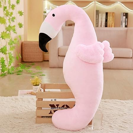 Amazon Watop シミュレーション フラミンゴ ぬいぐるみ おもちゃ キュート 鳥 人形 羊 枕 ソフト クッション ぬいぐるみ 動物 ぬいぐるみ 妊婦用 100cm ピンク ぬいぐるみ おもちゃ
