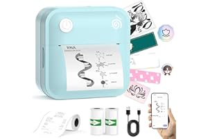 lopevi Label Maker Machine - Portable Bluetooth Mini Label Printer - Smartphone Handheld Thermal Sticker Small Labeler Multiple Templates Font Icon Inkless Custom Label for Home Kids School Items