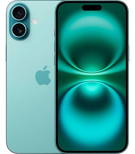 Amazon.com: Apple iPhone 16, 256GB, Teal - Unlocked (Renewed
