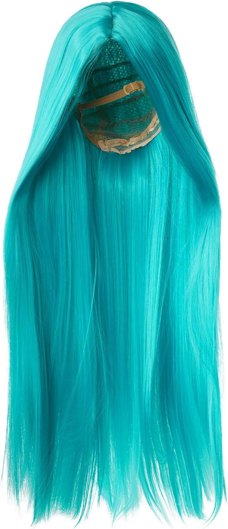 dressforfun 901010 Ladies Long Hair Wig, Straight, Synthetic, Cosplay Party Costume (Turquoise | No. 303636)